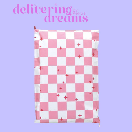 Pink Check 7 x 10 - Paquete de 10