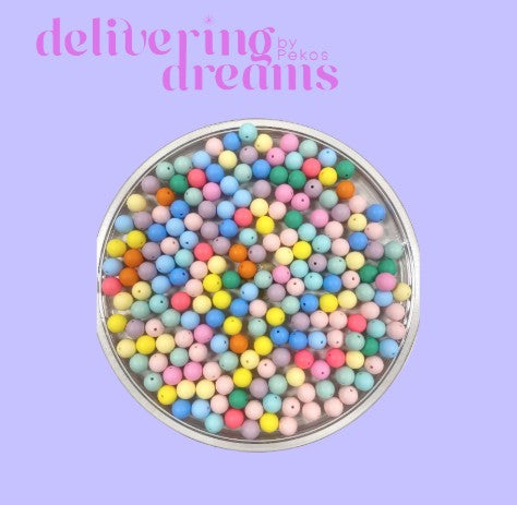 15mm Sillicone Beads Light Color Beads - Paquete de 15