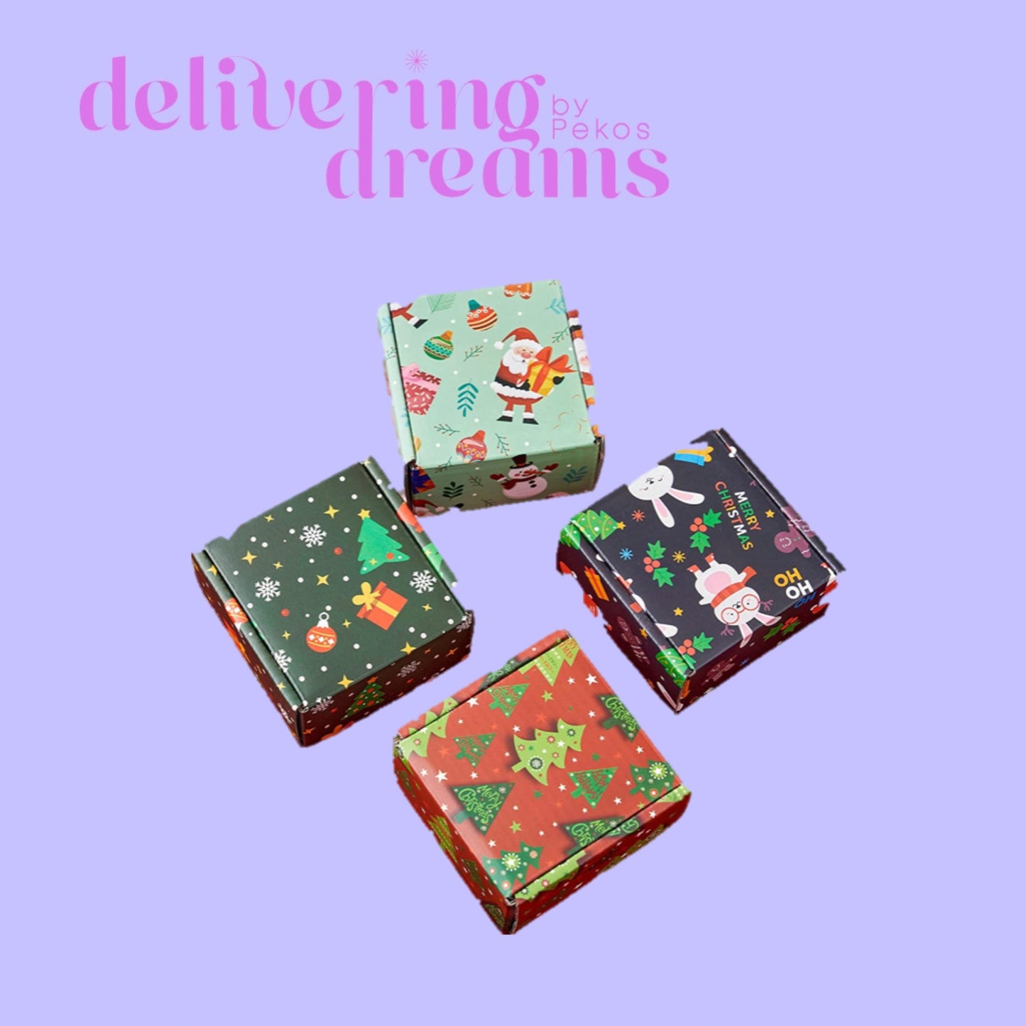 Christmas Boxes 4 x 4 x 2