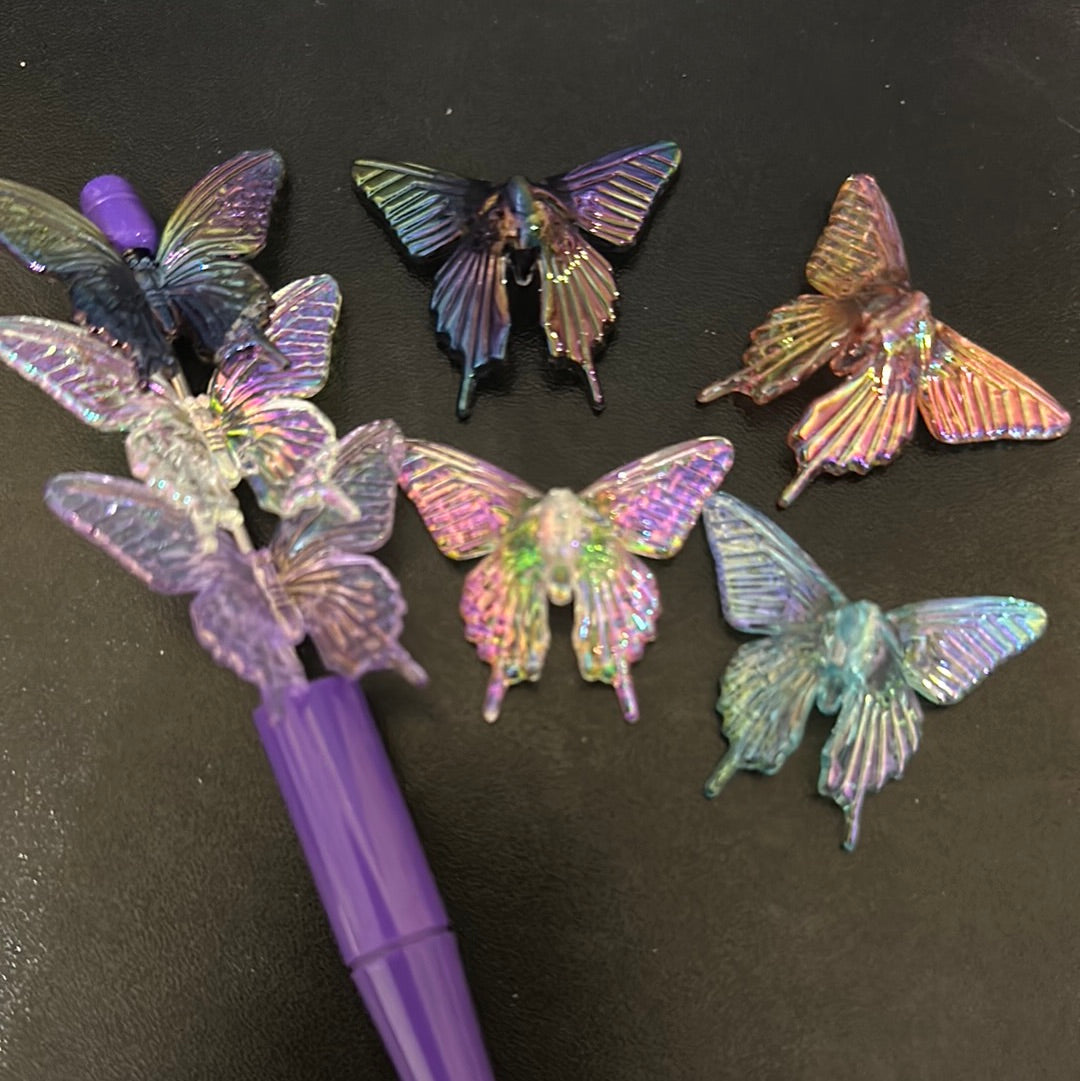 Clear Butterfly (Mix Colors). - Paquete de 6