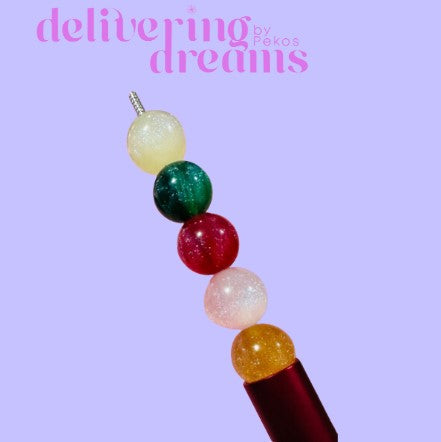 Acrylic Multicolor Beads - Paquete de 8