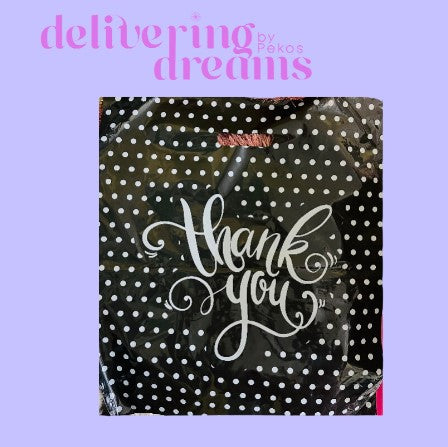 Black & White Polka Dots Bag 16 x 18