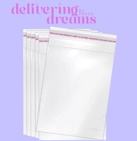 Clear Celofan bag 11 x 15 - Paquete de 10