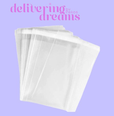 Clear celofan 3 x 5 - Paquete de 10