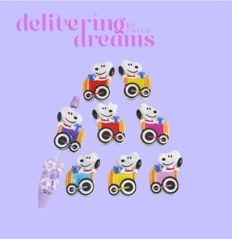 Acrylic Beads Luminous Cute Snoop Drives the Train - se envian surtidos