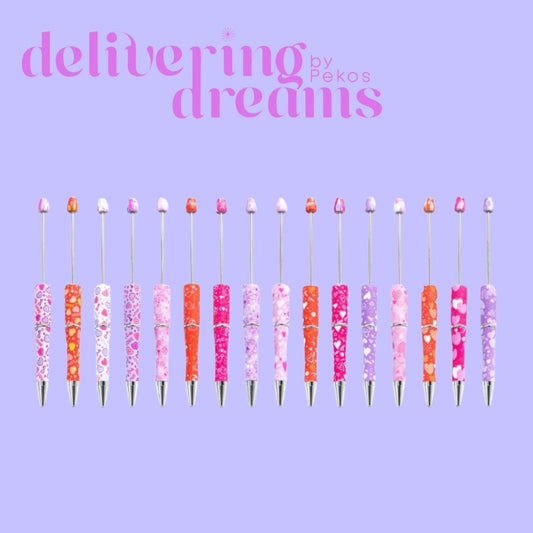 Valentine Day Beadable Pens