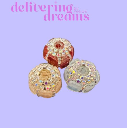 Fancy Rhinestone Pastel Color Beads (se envían surtidos)