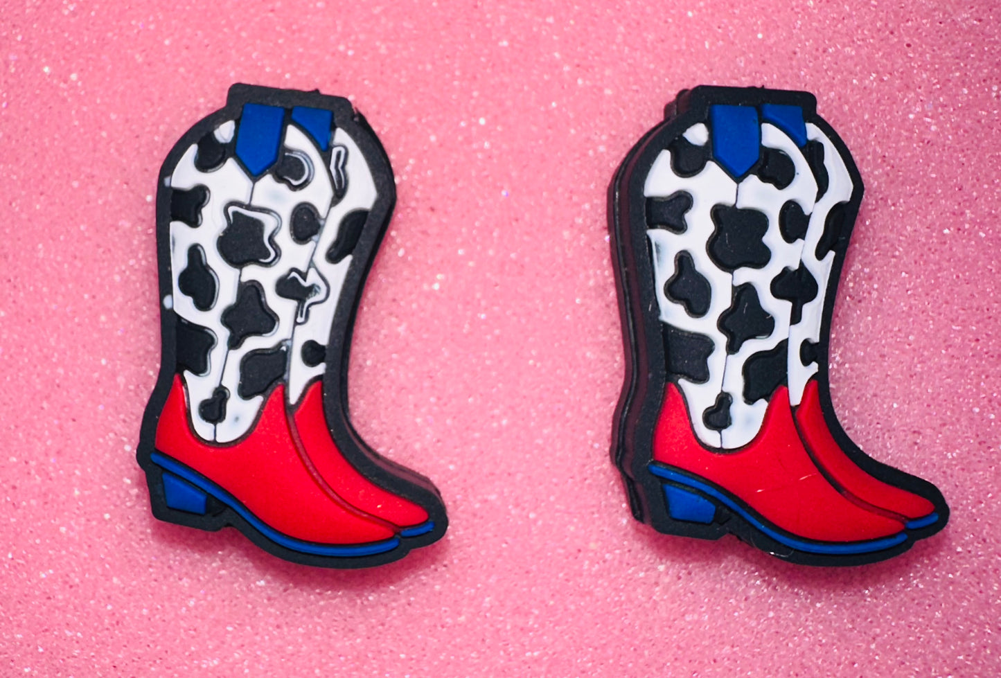 Botas con manchas Negras y Roja