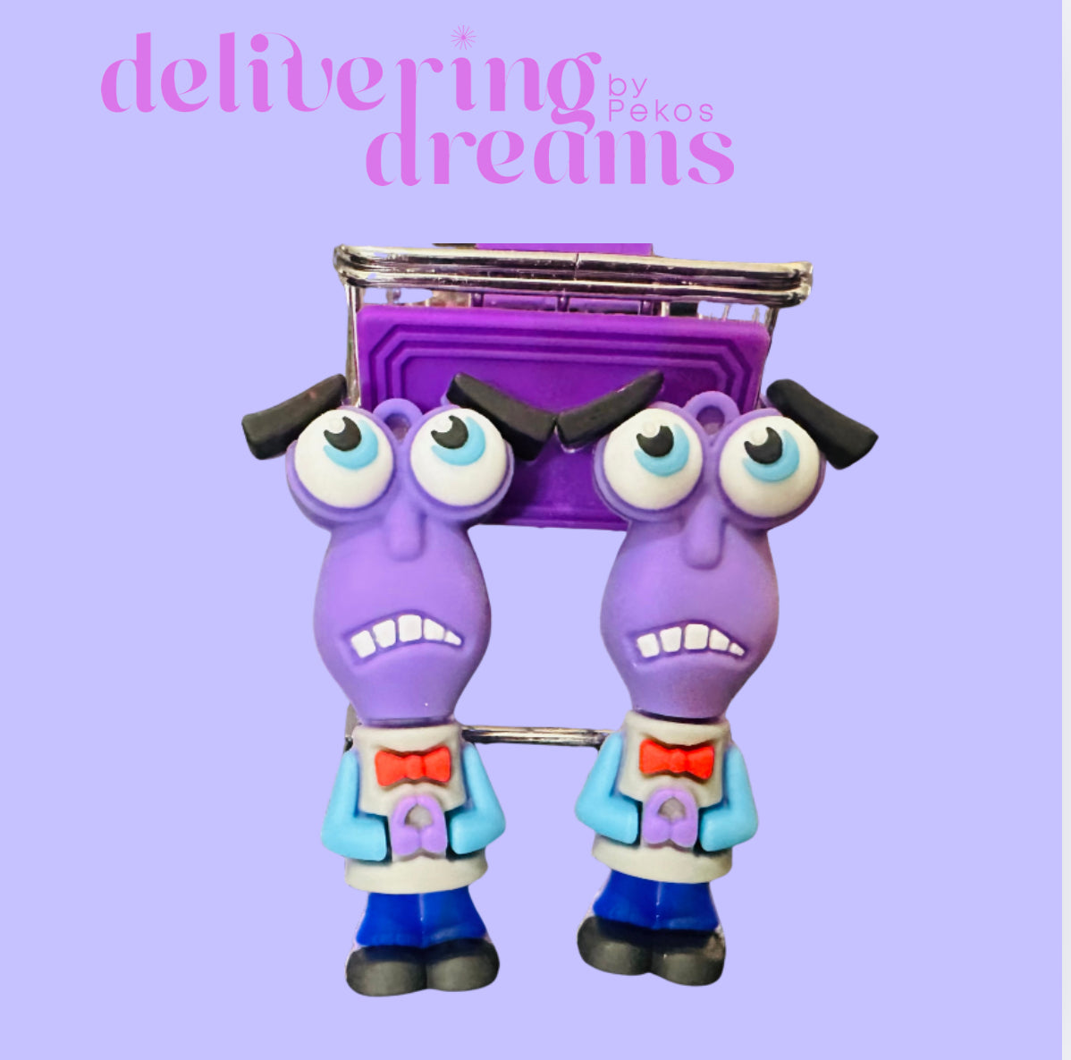 Large 3D Inside Out Family Cartoon Rubber Pendant for Keychain