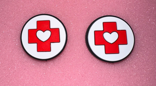 Cruz Roja con corazón blanca