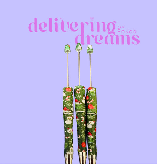 Grinch 🎄 Beadable Pen