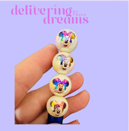 Minnie 14mm Acrilic Beads
