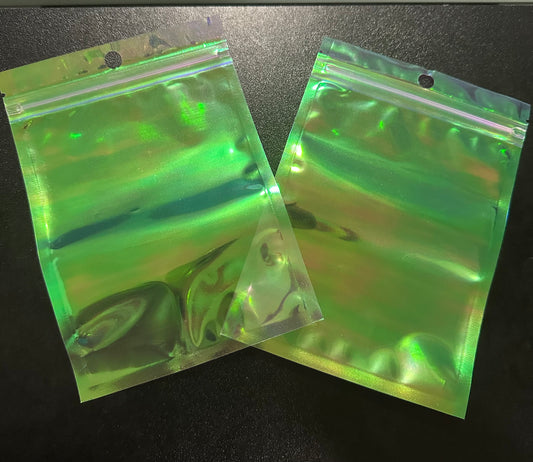 Clear Ziplog Cierre Holographic 4 x 6” - Paquete de 10