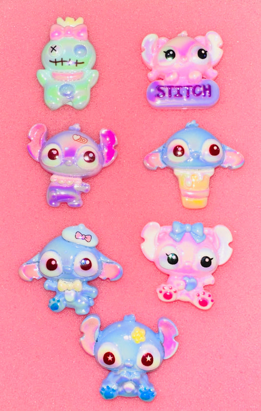 Acrilic Stitch Characters (se envían surtidos) - Sirven para toppers de bolígrafos