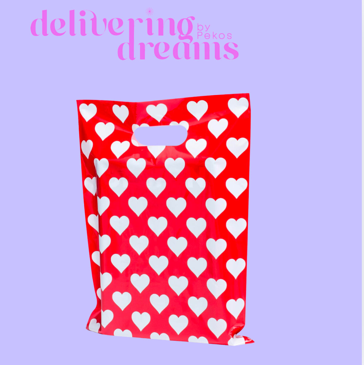 Corazones Blanco - Bolsas de Entrega