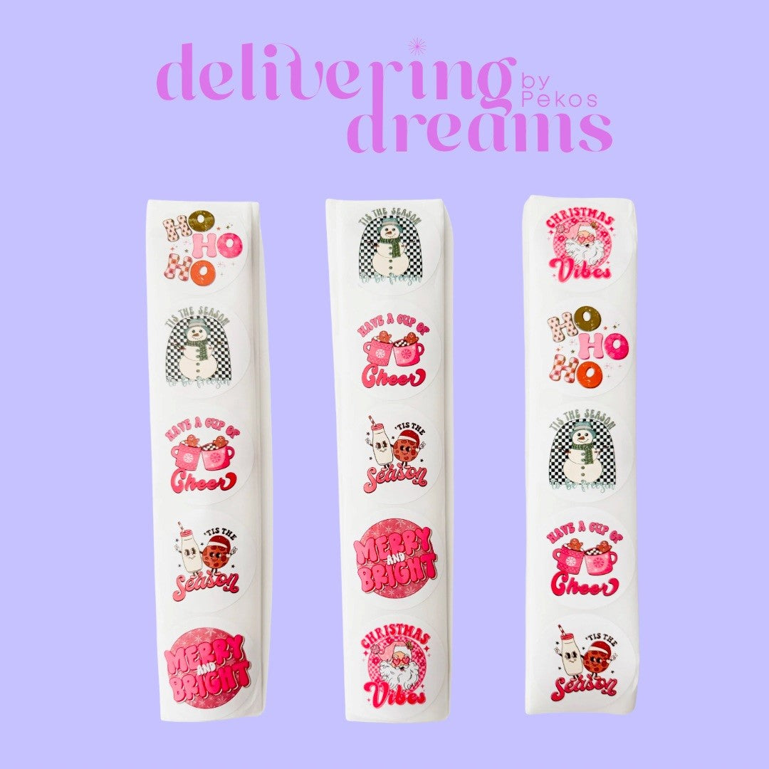 Holidays Stickers 2" - Paquete de 10