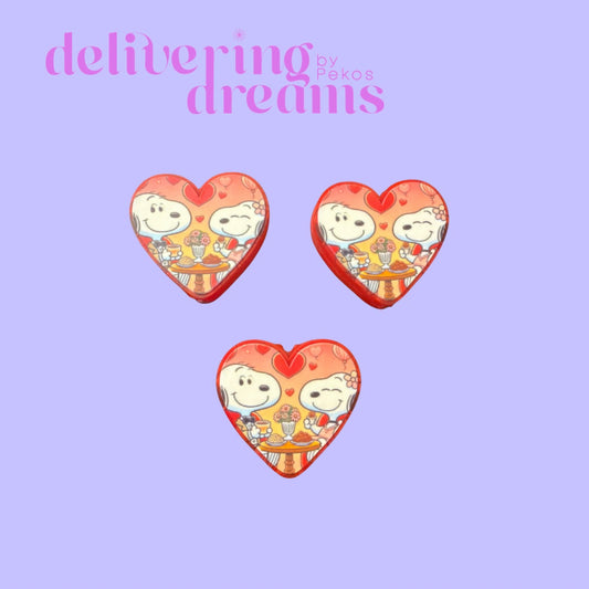 Two Cute Beagle Dog on Date Valentine's Day