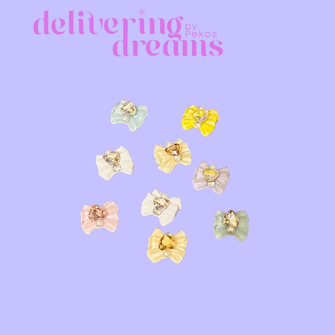 Mini Bows Mix Color - Paquete de 10 (For DIY Projects)