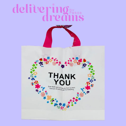 Floral Hearts Thank You 9 x 12”