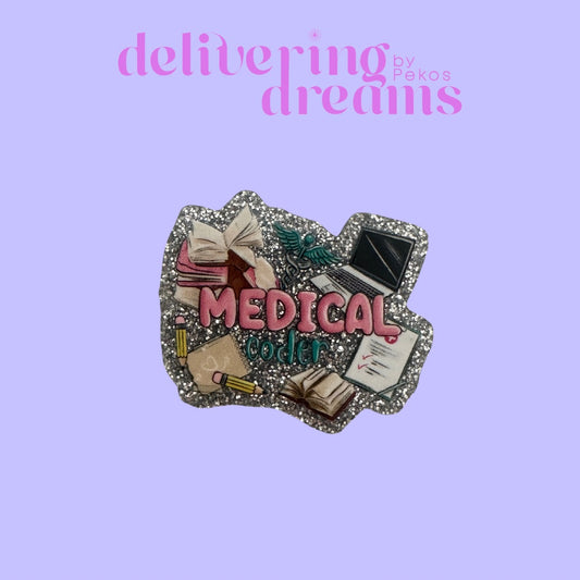 Medical Coder Flatback Acrylic