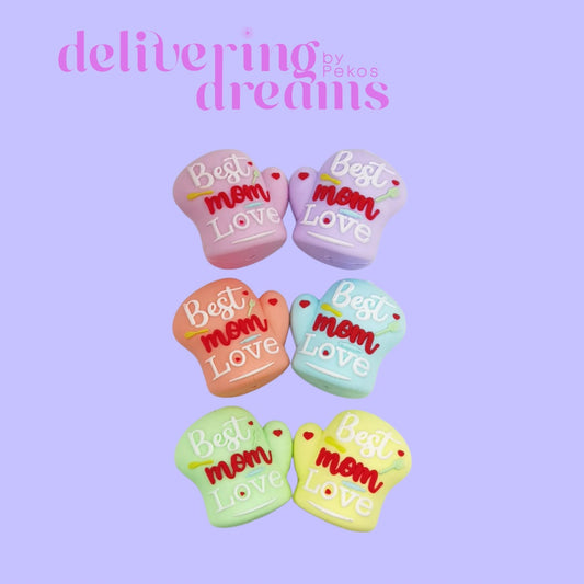 3D Cute Colorful Gloves Mom's Best Love