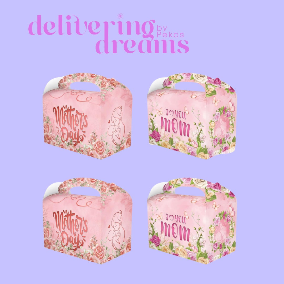 Mother's Day Caja Tipo Lunchera con diseño floral