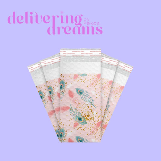 Peackock Feathers - Tamaño 4 x 8