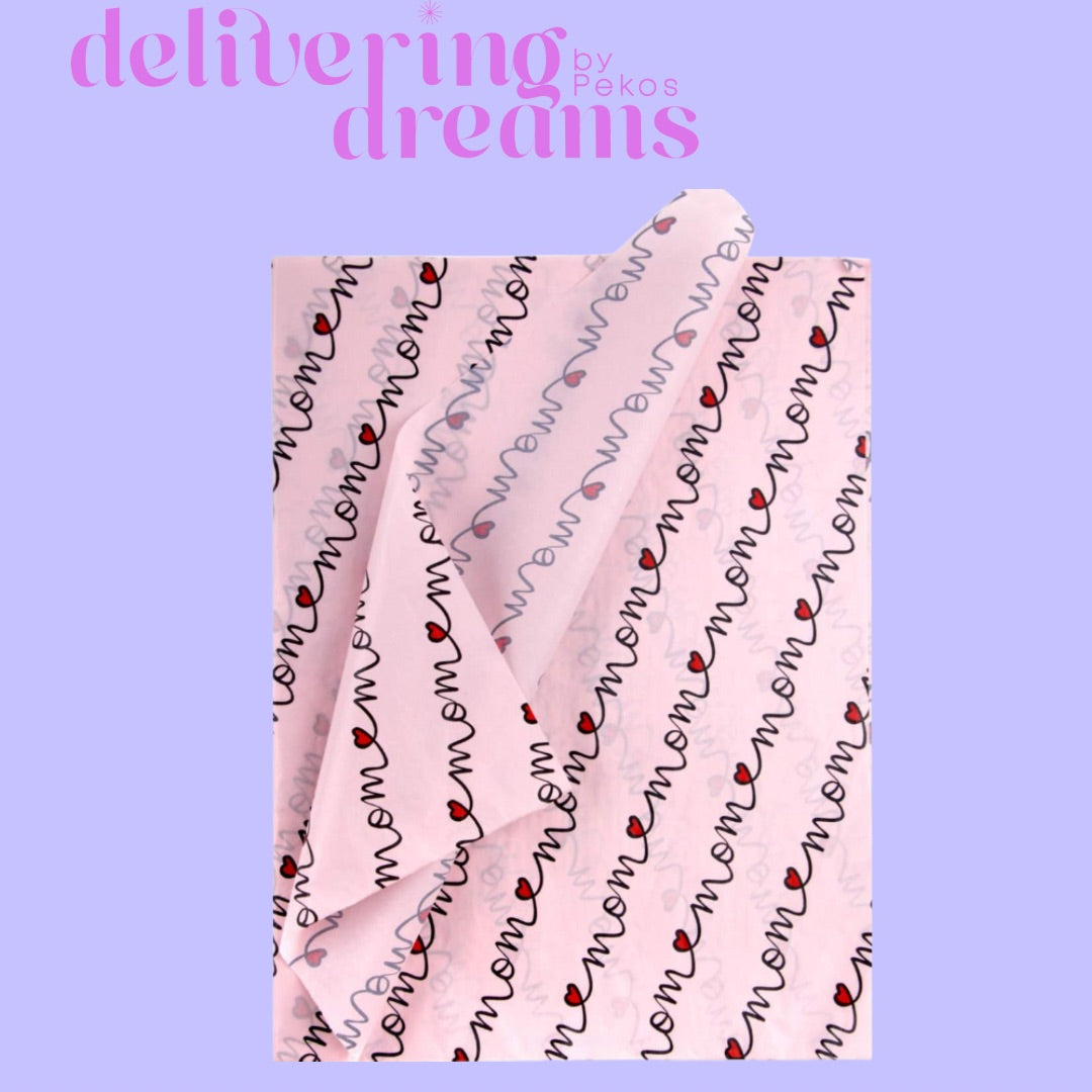 Papel de seda para envolver regalos, tamaño 19 x 27” - Paquete de 4 hojas