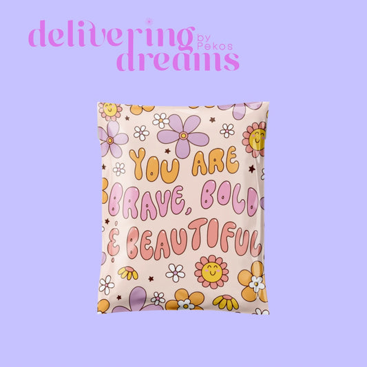 You are brave, bold & beautiful - 10 x 13 - Paquete de 10