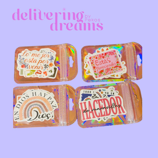 Stickers Surtidos Motivacionales - paquete de 10