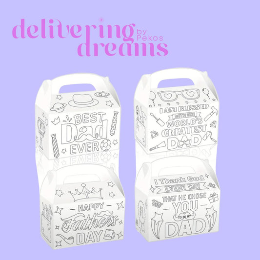 Cajas Happy Father’s Day para pintar