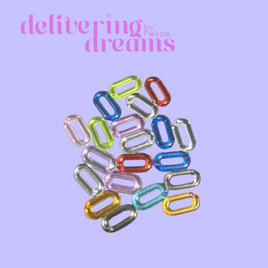 Eslabones Mix Colors para cadenas o pulseras (Paquete de 20)