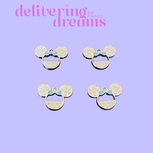 Minnie Blue Charms (Paquete de 5)