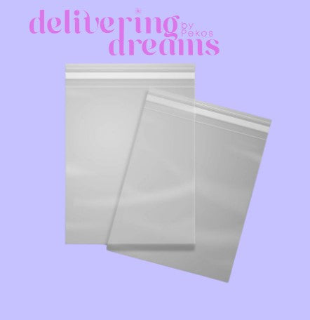 Clear Poly Bag Bags 9 x 12 - Paquete de 10