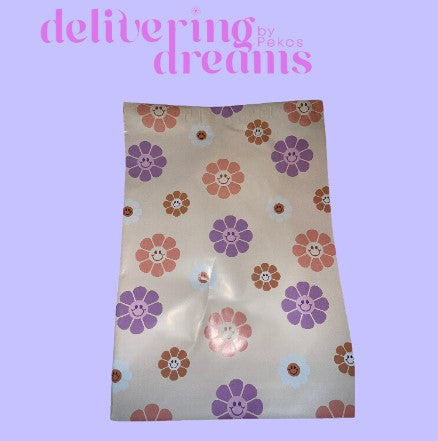 Purple & Orange Daisys 10 x 13 - Paquete de 10