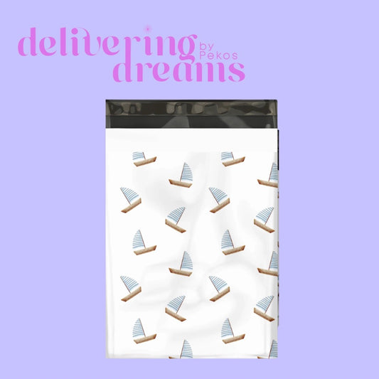 Sailboats - Paquete de 10 - Tamaño 10 x13