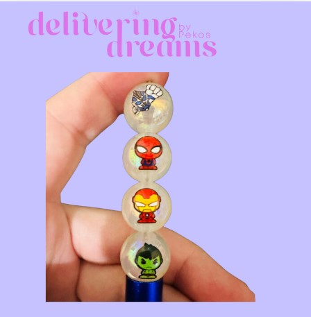 Superheroes Beads - Paquete de 6