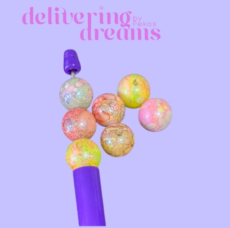 Watercolor 16mm Beads