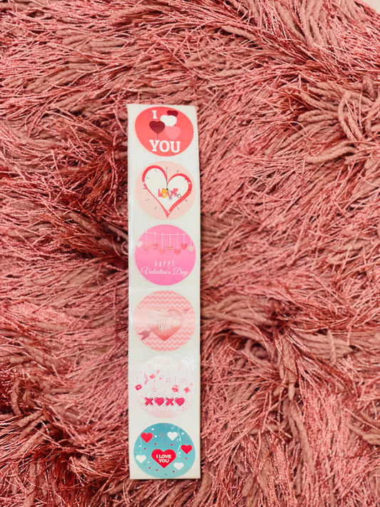 Love stickers 1” - Paquete de 20