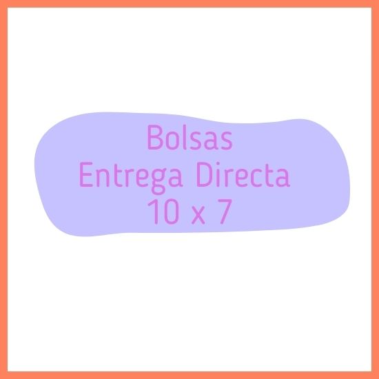 Bolsas Entrega Directa 10 x 7 (Plastica)/7 x 10 Delivery Bags