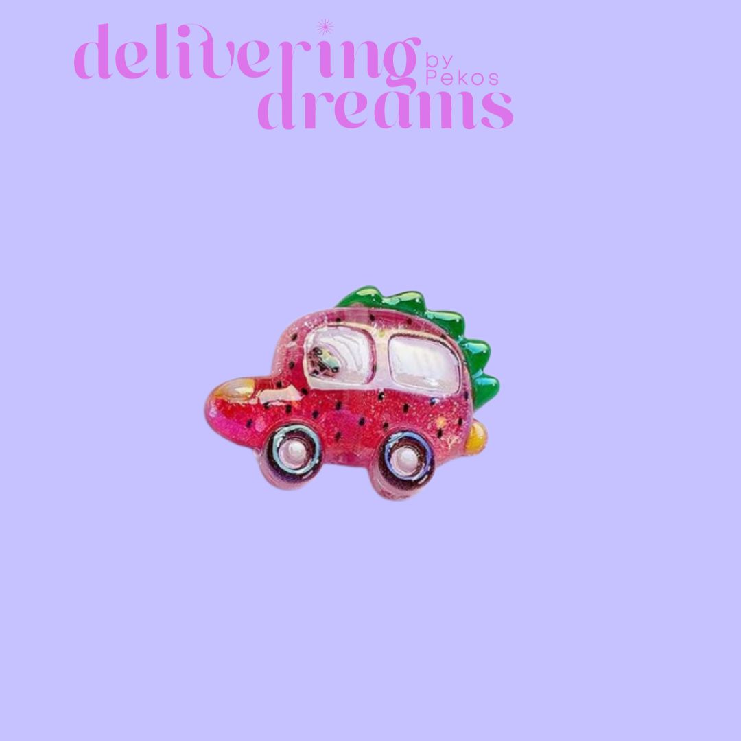 UV Coating Cute Fruits Vehicle (Strawberry Helicopter, Banana Car, Shark Car, Apple Car, Watermelon Car, Dinosaur Watermelon Car)