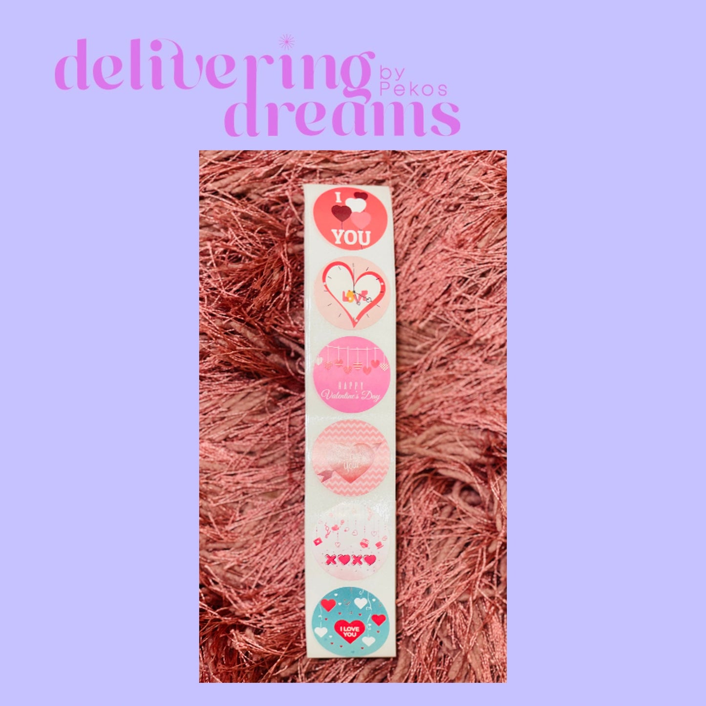 Love stickers 1” - Paquete de 20 stickers