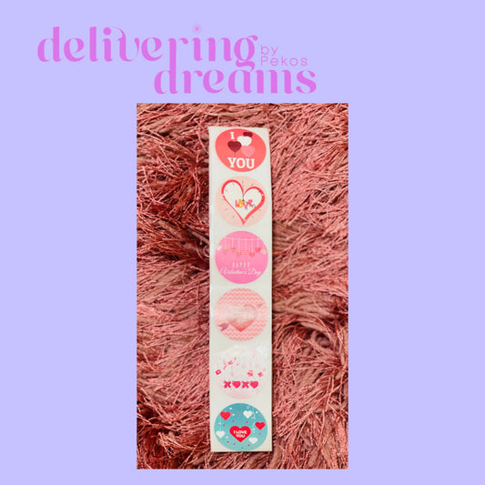 Love stickers 1” - Paquete de 20 stickers