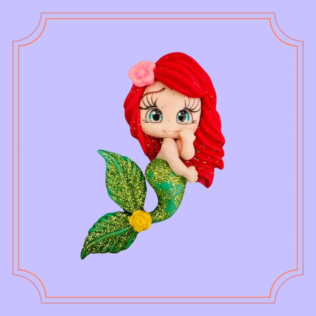 Mermaid Ariel Clay Doll