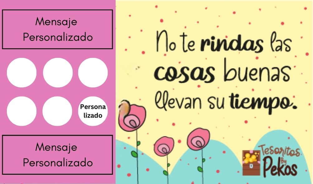 Tarjetas Lealtad Tesoritos by Pekos-Pre-personalizadas