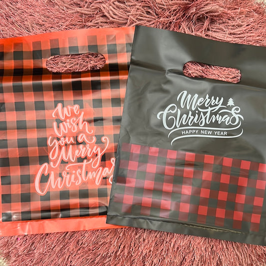 Merry Christmas Bags Red & Black