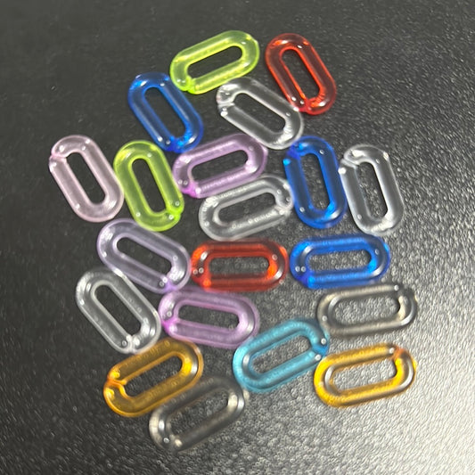 Eslabones Mix Colors para cadenas o pulseras (Paquete de 20)