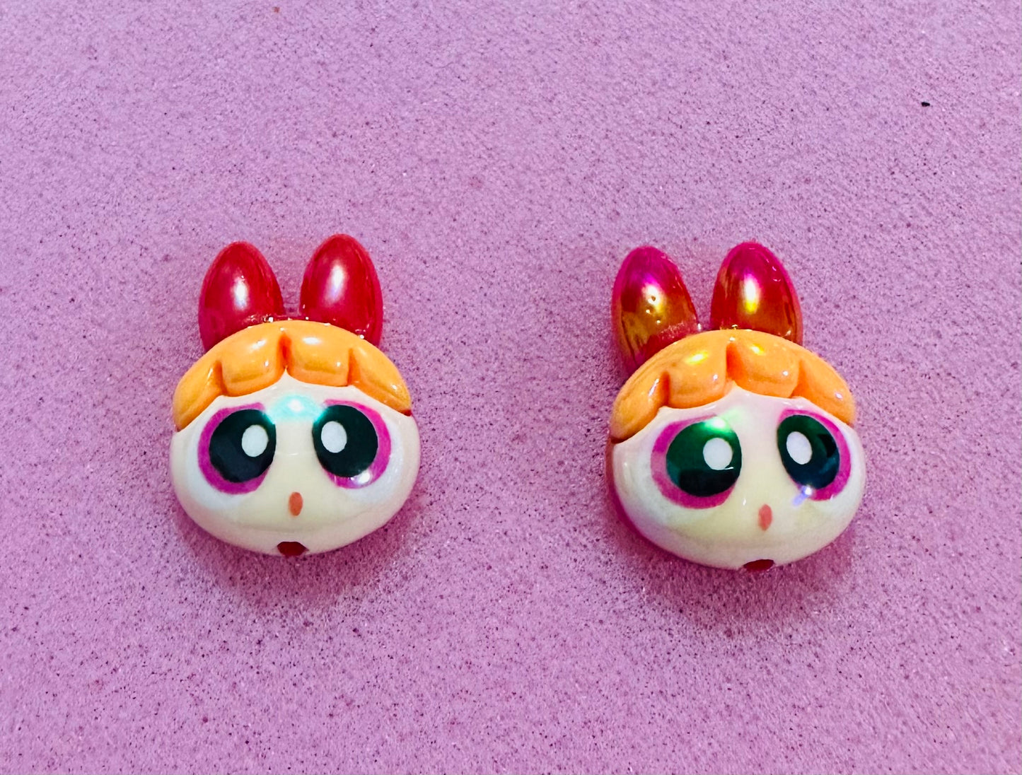 Powerpuff Acrilic Bead Roja