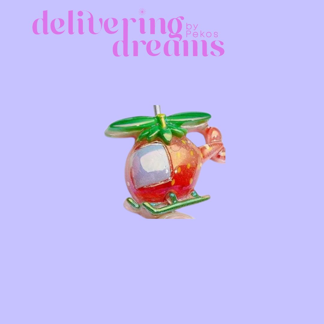 UV Coating Cute Fruits Vehicle (Strawberry Helicopter, Banana Car, Shark Car, Apple Car, Watermelon Car, Dinosaur Watermelon Car)
