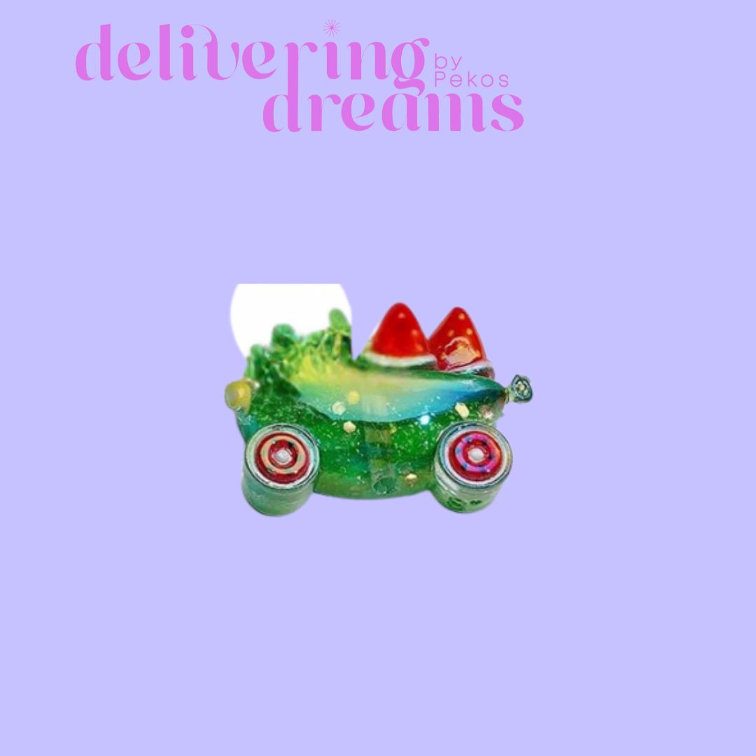 UV Coating Cute Fruits Vehicle (Strawberry Helicopter, Banana Car, Shark Car, Apple Car, Watermelon Car, Dinosaur Watermelon Car)